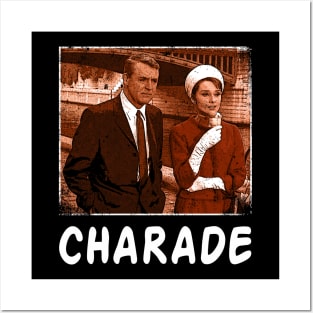 Parisian Romance Chronicles Charades Retro Film Couture Graphic Tee Posters and Art